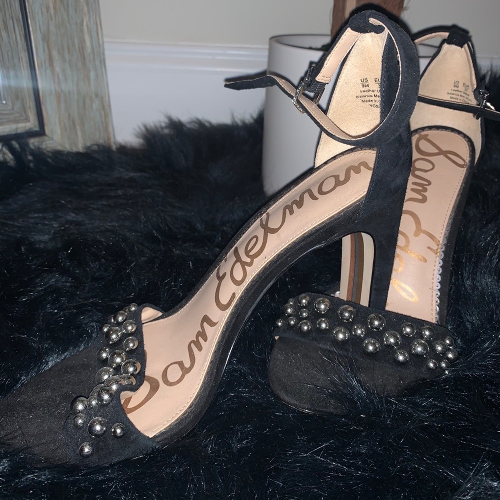 Sam Edelman suede studded 4” heels